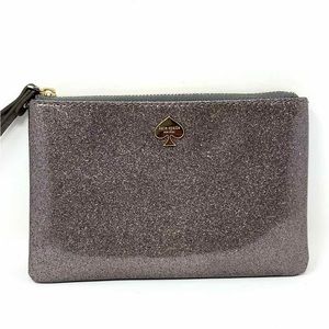 Kate Spade Silver Glitter Bug Wristlet